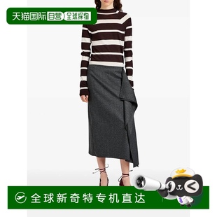 美国奥莱直 自营 proenza schoulerAmery裙子在木炭混合 木炭混合