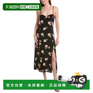 自营saltwater luxe海水风情中长款背心连衣裙-黑色 美国奥莱直发