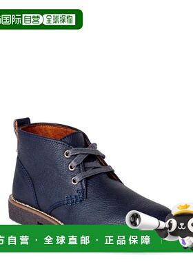 自营Youth Deer Stags Freeport Boot Blue Faux Leather Round T