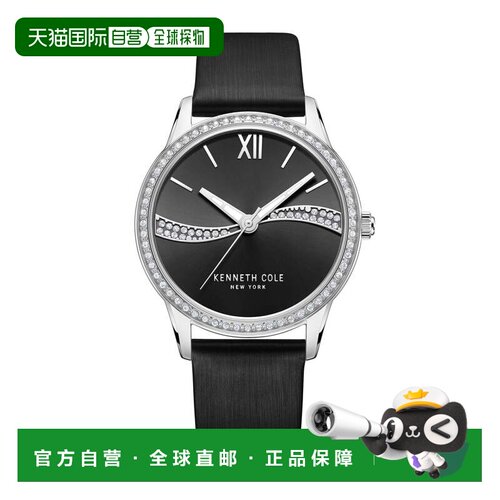 自营Kenneth Cole Women's Classic 36mm Quartz Watch - black