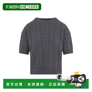 自營max 美國奧萊直發(fā) 灰色 mara紋理針織灰色羊毛毛衣