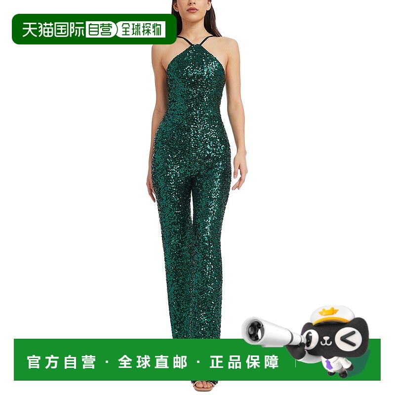 自营Dress The Population Darian Jumpsuit - deep emerald 美国