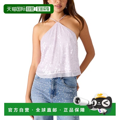 自营Steve Madden Lorenna Knit Top - purple 美国奥莱直发上衣