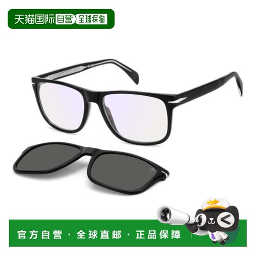 自营david beckhamDb 1188/C Rectangular Black Acetate Eyeglas