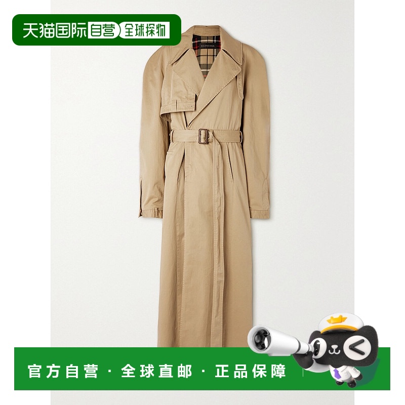 1h可退 香港直邮潮奢 Balenciaga 巴黎世家 女士 宽翻领风衣 7690