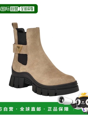 自营Guess Haensly Boot Women's Light Brown Lug Sole Platform