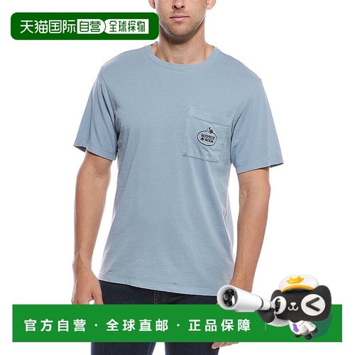 自营Scotch & Soda Garment-Dyed Pocket T-Shirt - blue 美国奥