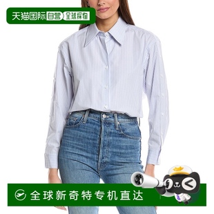 new 148 york拉斐特148纽约纽扣袖 大衬衫 自营 蓝色 lafayette