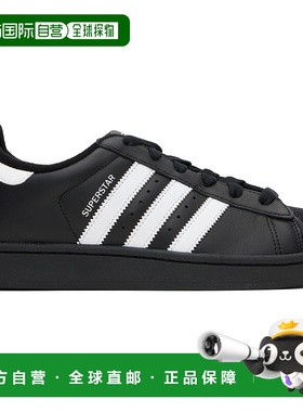 1h可退 香港直邮潮奢 Adidas Originals 男士 黑色 Superstar II