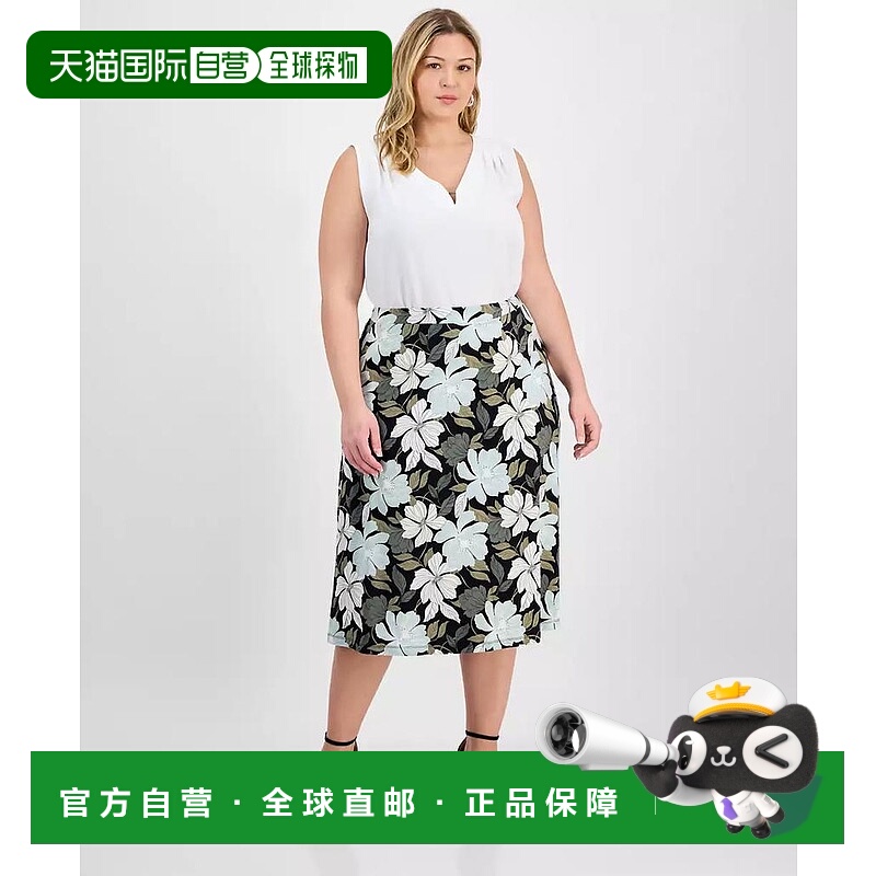 1h可退 【美国直邮】kasper 女士 半身裙长裙a字裙中长裙