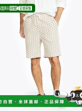 自营 Nautica 8.5 英寸印花 Cabana 短帆 - 白色 ns 美国奥莱直发