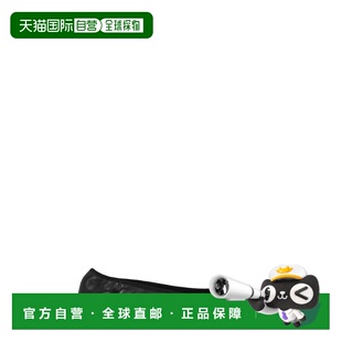 自营tory burch黑色Reva皮革平底鞋-黑色 美国奥莱直发一脚蹬