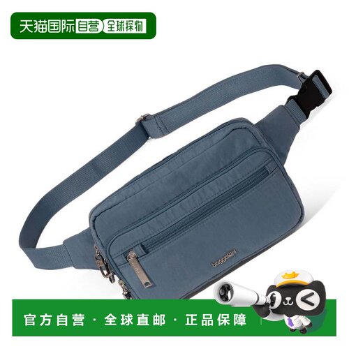 自营 baggallini Securtex防盗带袋吊索-雾 美国奥莱直发斜挎包