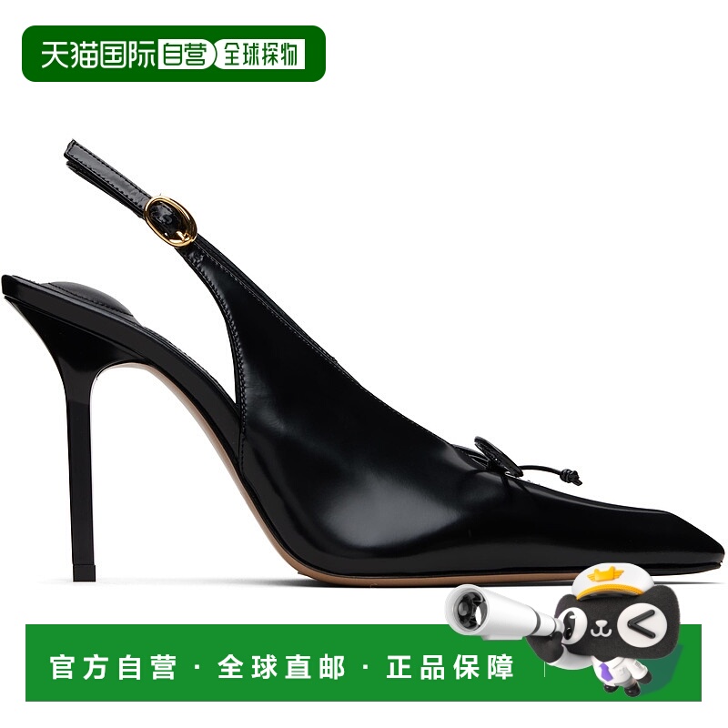 1h可退 香港直邮潮奢 Jacquemus 女士 黑色 The high Cubisto sli