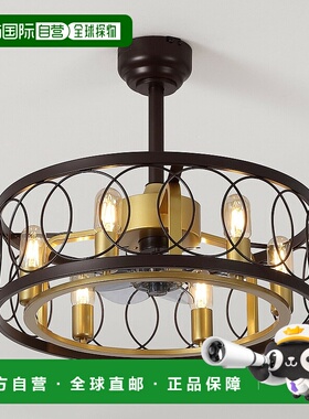 自营 jonathan yCeleste 6-Light Industrial LED Ceiling Fan, M