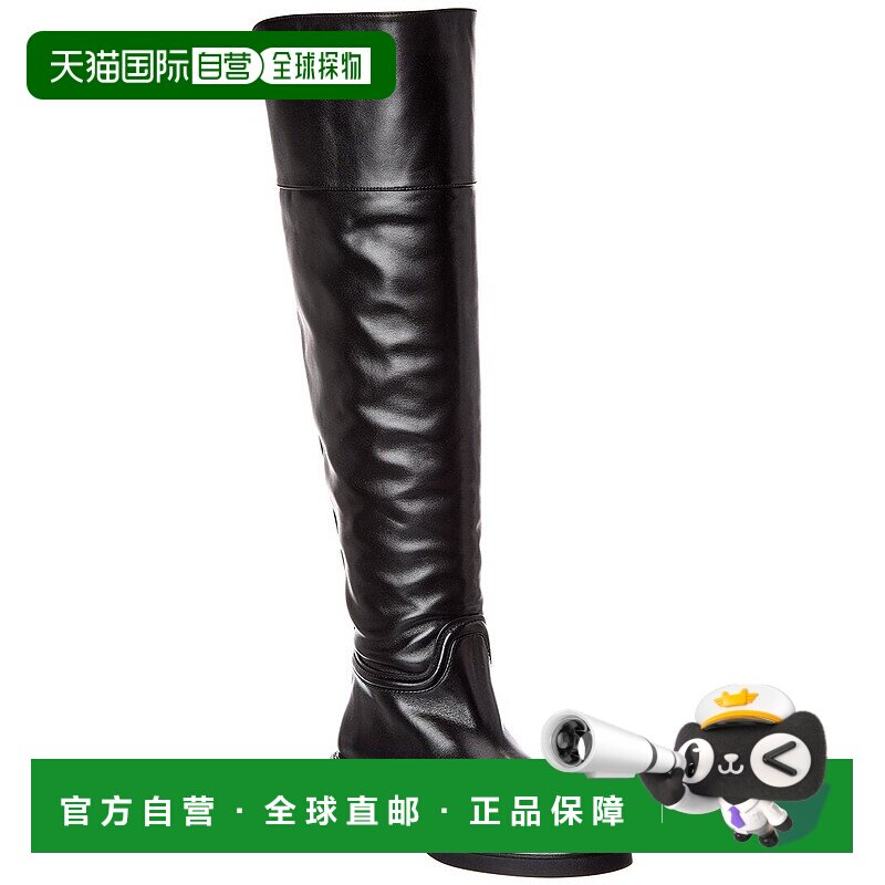 自营Stuart Weitzman Celia Leather Over-The-Knee Riding Boot