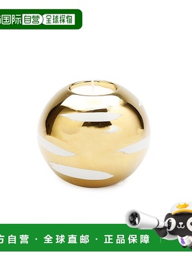 自营 vivience白块设计金色茶灯座-橙色 美国奥莱直发