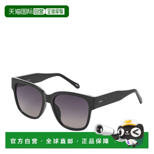 自营Fossil Women's Square Sunglasses - black 美国奥莱直发