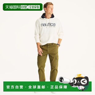 自营Nautica男式套头衫羊毛连帽衫-帆白色ns 美国奥莱直发