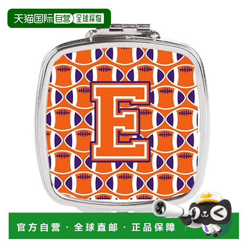 自营 Carolines Treasures CJ1072-ESCM 字母 E 足球橙,正品
