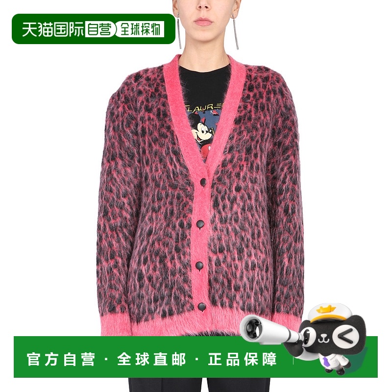 1h可退 香港直邮潮奢 Saint Laurent 圣罗兰 女士 豹纹徽标开衫 6