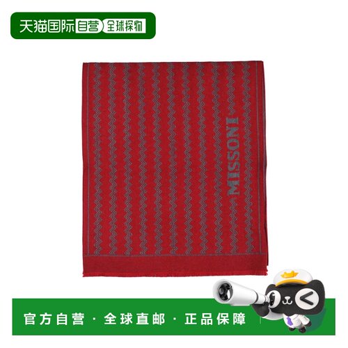 自营missoniRed Wool Scarf - red 美国奥莱直发配饰围巾