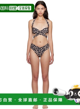 1h可退 香港直邮潮奢 Balmain 巴尔曼 女士 米色 & 黑色 Leopard