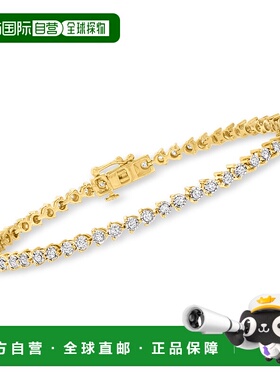 自营 Ross-Simons 18 克拉金圆形明亮式切割钻石网球手链 - 7 英