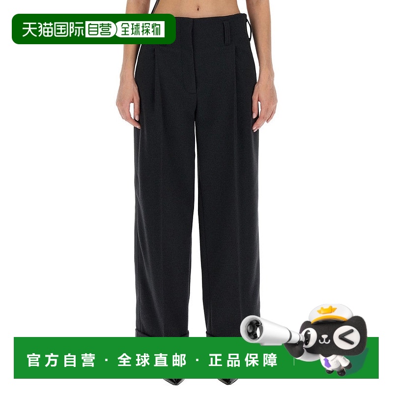 自营 philosophy di lorenzo serafini阔腿长裤-黑色 美国奥莱直