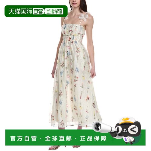自营Line & Dot Fiori Maxi Dress - white 美国奥莱直发连衣裙