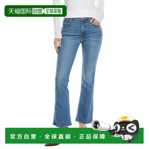 自营MOTHER The Outsider Flood Field Trip Bootcut Jean - blue