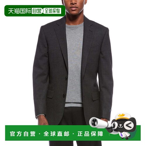 自营brooks brothers布鲁克斯兄弟针织羊毛混纺西装夹克-蓝色 美