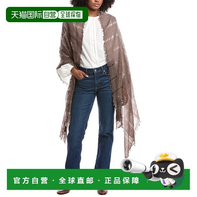 自营forteforteForte Cashmere Open Weave Shawl - brown 美国奥