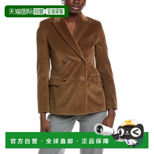 自营weekend max mara周末Max Mara Katanga灯芯绒夹克-棕色 美国