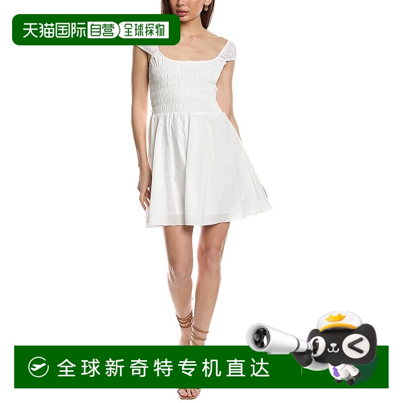 自营Faithfull The Brand Lene Mini Dress - white 【美国奥莱】