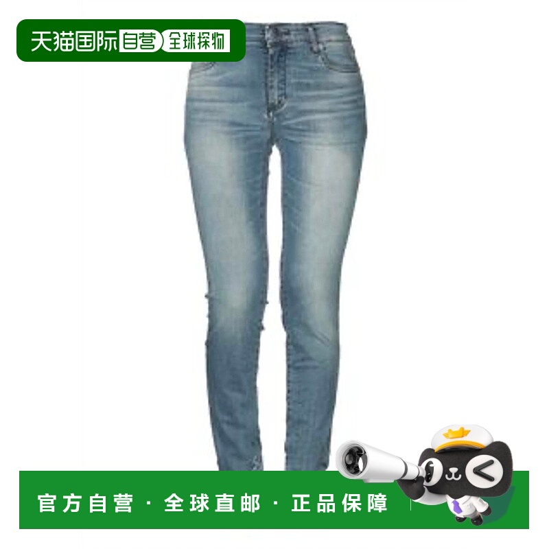 自营armani exchange蓝色女式修身牛仔裤 美国奥莱直发