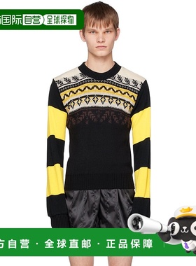 1h可退 香港直邮潮奢 Adam Jones 男士 黑色 Collage Fair Isle