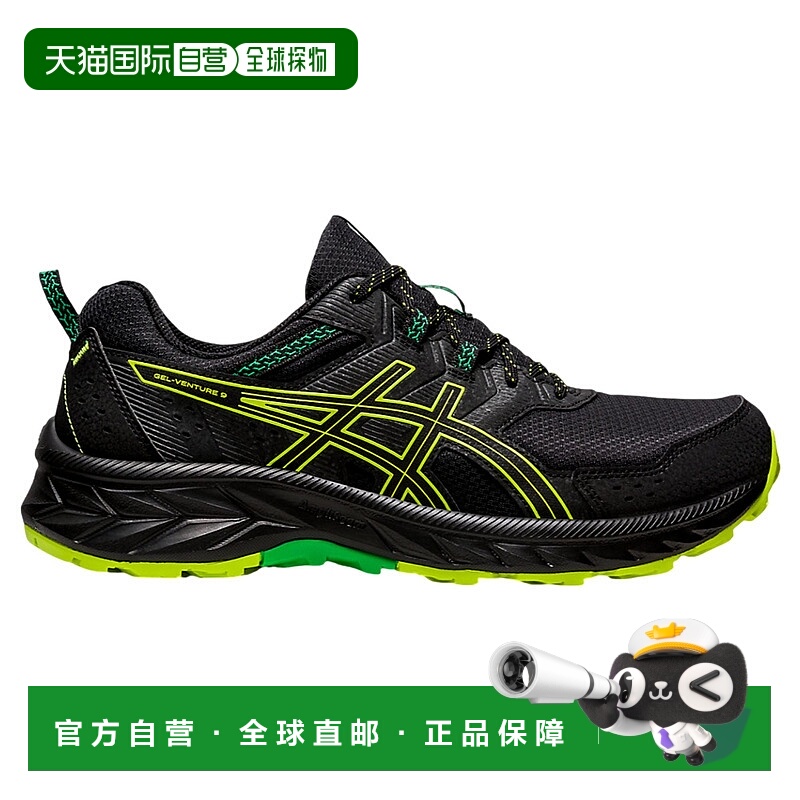 自营Asics Gel-Venture 9 Black / Lime Zest  1011B486-003 Men'