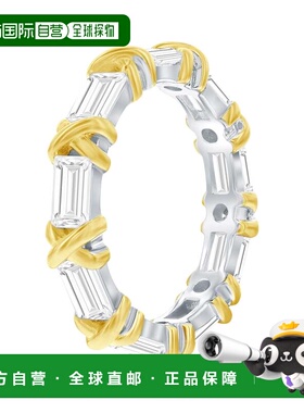 自营Suzy Levian Sterling Silver Baguette Cubic Zirconia Yell