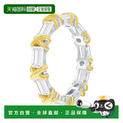 自营Suzy Levian Sterling Silver Baguette Cubic Zirconia Yell
