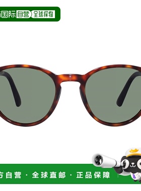 自营Persol Crystal Green Oval Unisex Sunglasses PO3152S 9015