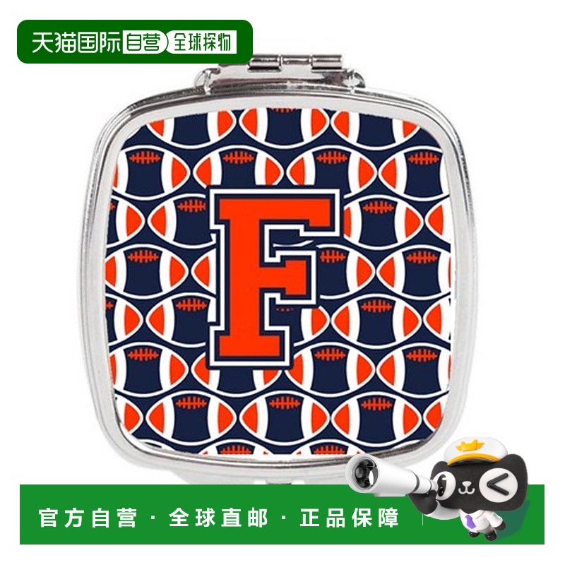 自营 Carolines Treasures CJ1066-FSCM 字母 F 足球橙色正品