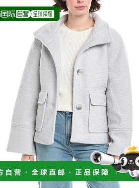 自营 Sam Edelman立领夹克-灰色外套 美国直发奥莱