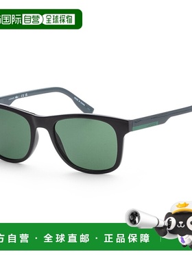 自营 Lacoste中性款54毫米黑色太阳镜-黑色 美国奥莱直发