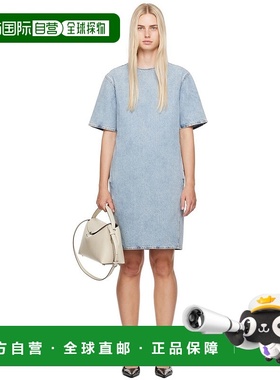 1h可退 香港直邮潮奢 TOTÊME 女士 蓝色 Trapeze 连衣裙 243WRD01