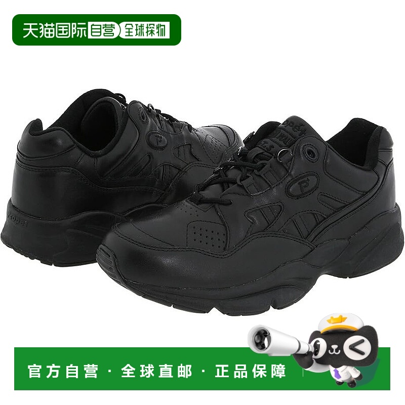 自营Propet Stability Walker M2034 Men's Black Leather Walkin