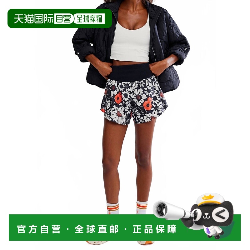 自营free peopleCarpe Diem Printed Shorts In Tuxedo Floral -