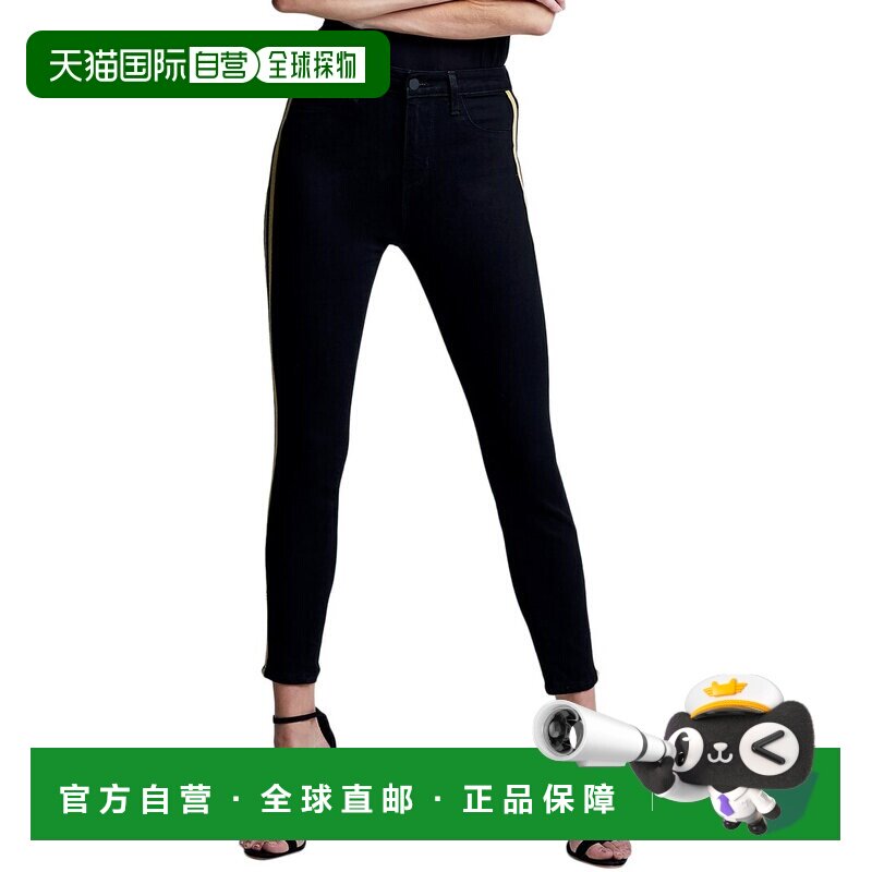 自营l'agenceMargot High Rise紧身牛仔裤代理-黑色 美国奥莱直发
