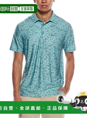 自营 ben sherman本 谢尔曼运动合身翻领衬衫-绿色 美国奥莱直发