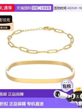 自营adorniaTarnish Resistant 18k Gold Plated Rectangular Cuf